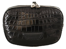 Load image into Gallery viewer, Dolce & Gabbana Elegant Caiman Leather Fanny Waist Pouch