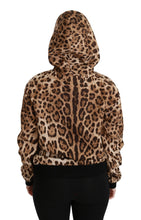 Load image into Gallery viewer, Dolce & Gabbana Elegant Leopard Print Hooded Sweater