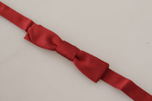Load image into Gallery viewer, Dolce & Gabbana Elegant Red Silk Bow Tie
