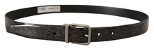 Load image into Gallery viewer, Dolce & Gabbana Sleek Grosgrain Leather Belt with Metal Buckle