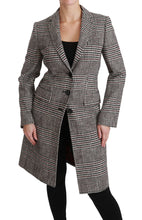Load image into Gallery viewer, Dolce & Gabbana Elegant Multicolor Checked Knee-Length Jacket Coat