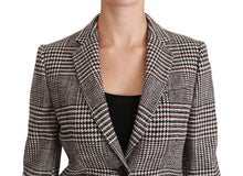 Load image into Gallery viewer, Dolce & Gabbana Elegant Multicolor Checked Knee-Length Jacket Coat