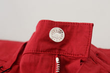 Load image into Gallery viewer, Dolce & Gabbana Red Skinny Cotton Stretch Denim Jeans