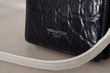 Load image into Gallery viewer, Dolce & Gabbana Blue Exotic Leather Bifold Wallet with Strap