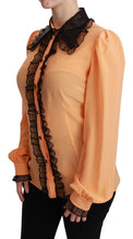 Load image into Gallery viewer, Dolce & Gabbana Silk Blend Yellow Blouse with Sequined Collar