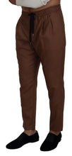 Load image into Gallery viewer, Dolce & Gabbana Brown Cashmere Men Drawstring Jogger Pants