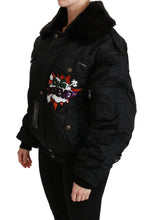 Load image into Gallery viewer, Dolce & Gabbana Elegant Black Bomber Jacket with Detachable Features