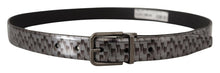 Load image into Gallery viewer, Dolce & Gabbana Sleek Italian Leather Belt in Sophisticated Gray