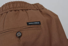 Load image into Gallery viewer, Dolce & Gabbana Brown Cashmere Men Drawstring Jogger Pants