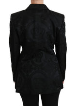Load image into Gallery viewer, Dolce & Gabbana Elegant Crown-Patterned Double Breasted Jacket