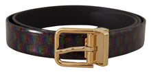 Load image into Gallery viewer, Dolce & Gabbana Elegant Vernice Leather Belt with Silver Buckle