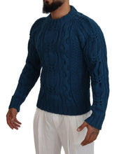 Load image into Gallery viewer, Dolce & Gabbana Elegant Blue Crewneck Sweater
