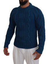 Load image into Gallery viewer, Dolce & Gabbana Elegant Blue Crewneck Sweater