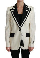 Load image into Gallery viewer, Dolce & Gabbana Elegant Cream & Black Detailed Blazer