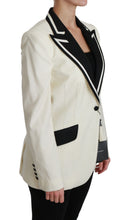 Load image into Gallery viewer, Dolce & Gabbana Elegant Cream & Black Detailed Blazer