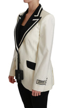 Load image into Gallery viewer, Dolce & Gabbana Elegant Cream & Black Detailed Blazer