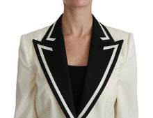 Load image into Gallery viewer, Dolce & Gabbana Elegant Cream & Black Detailed Blazer