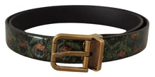 Load image into Gallery viewer, Dolce & Gabbana Elegant Black Grosgrain Leather Belt