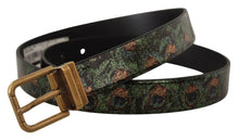 Load image into Gallery viewer, Dolce & Gabbana Elegant Black Grosgrain Leather Belt