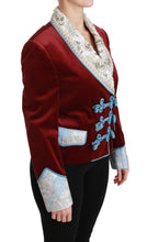 Load image into Gallery viewer, Dolce & Gabbana Opulent Red Baroque Detail Blazer