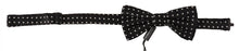Load image into Gallery viewer, Dolce & Gabbana Elegant Black and White Polka Dot Silk Bow Tie