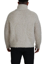 Load image into Gallery viewer, Dolce & Gabbana Elegant Cream Turtleneck Wool Blend Sweater