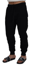 Load image into Gallery viewer, Dolce & Gabbana Black Cotton Men Jogger Pants