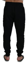 Load image into Gallery viewer, Dolce & Gabbana Black Cotton Men Jogger Pants