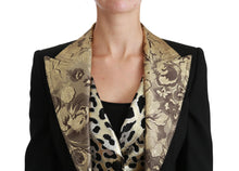 Load image into Gallery viewer, Dolce & Gabbana Opulent Black Gold Floral Jacket and Vest Ensemble