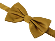 Load image into Gallery viewer, Dolce & Gabbana Elegant Mustard Silk Bow Tie