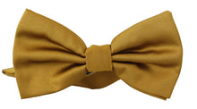 Load image into Gallery viewer, Dolce & Gabbana Elegant Mustard Silk Bow Tie