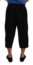 Load image into Gallery viewer, Dolce & Gabbana Elegant Black Cotton Blend Cropped Pants