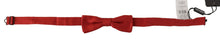Load image into Gallery viewer, Dolce & Gabbana Elegant Red Silk Bow Tie