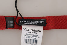 Load image into Gallery viewer, Dolce & Gabbana Elegant Red Silk Bow Tie