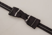 Load image into Gallery viewer, Dolce & Gabbana Elegant Silk Bow Tie in Black and Grey