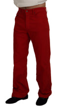 Load image into Gallery viewer, Dolce & Gabbana Chic Red Cotton Denim Pants