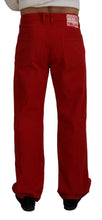 Load image into Gallery viewer, Dolce & Gabbana Chic Red Cotton Denim Pants