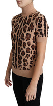 Load image into Gallery viewer, Dolce & Gabbana Elegant Leopard Print Wool Turtleneck Top