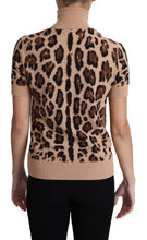 Load image into Gallery viewer, Dolce & Gabbana Elegant Leopard Print Wool Turtleneck Top