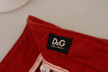 Load image into Gallery viewer, Dolce & Gabbana Chic Red Cotton Denim Pants