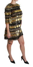 Load image into Gallery viewer, Dolce & Gabbana Elegant Sheath Mini Leopard Dress