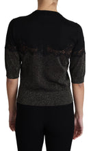 Load image into Gallery viewer, Dolce & Gabbana Elegant Lurex Threaded Jersey Lace Blouse