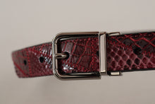 Load image into Gallery viewer, Dolce & Gabbana Elegant Red Exotic Leather Belt