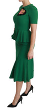 Load image into Gallery viewer, Dolce & Gabbana Enchanted Green Mermaid Midi Dress
