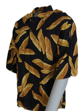 Load image into Gallery viewer, Dolce & Gabbana Black Linen Shirt with Penne Rigate Print