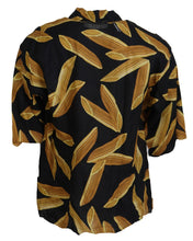 Load image into Gallery viewer, Dolce & Gabbana Black Linen Shirt with Penne Rigate Print