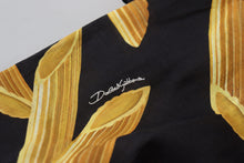 Load image into Gallery viewer, Dolce & Gabbana Black Linen Shirt with Penne Rigate Print