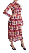 Load image into Gallery viewer, Dolce & Gabbana Elegant Bellezza Print Silk Maxi Dress