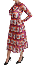 Load image into Gallery viewer, Dolce & Gabbana Elegant Bellezza Print Silk Maxi Dress