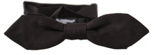 Load image into Gallery viewer, Dolce & Gabbana Elegant Black Silk Bow Tie